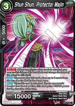 Shun Shun, Protector Majin 「BT3-119_BD」「EN」