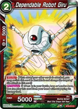 Dependable Robot Giru #BT3-012 · Dragon Ball Super CCG