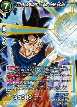 Ultra Instinct -Sign- Son Goku #BT3-033 · Dragon Ball Super CCG