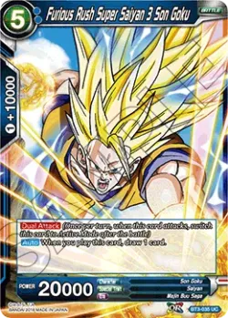 Furious Rush Super Saiyan 3 Son Goku #BT3-035 · Dragon Ball Super CCG