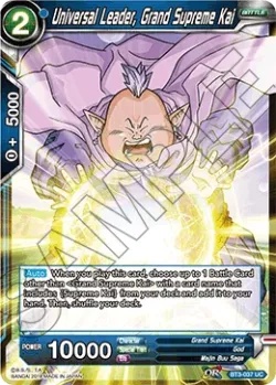 Universal Leader, Grand Supreme Kai #BT3-037 · Dragon Ball Super CCG