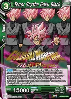 Terror Scythe Goku Black #BT3-075_PR · Dragon Ball Super CCG