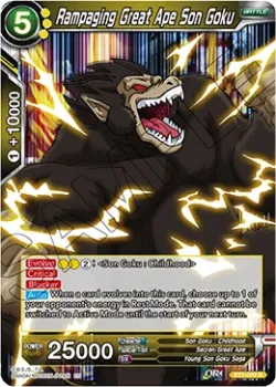 Rampaging Great Ape Son Goku #BT3-089_PR · Dragon Ball Super CCG