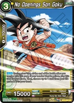 No Openings Son Goku #BT3-090 · Dragon Ball Super CCG