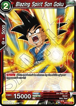 Blazing Spirit Son Goku 「BT4-005」「EN」