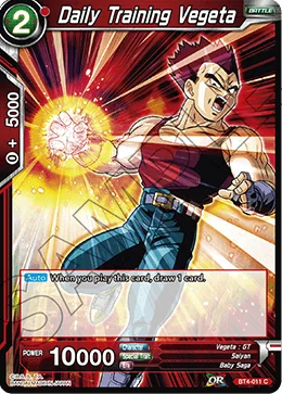 Daily Training Vegeta 「BT4-011」「EN」