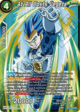 At All Costs Vegeta 「BT4-030_BD」「EN」