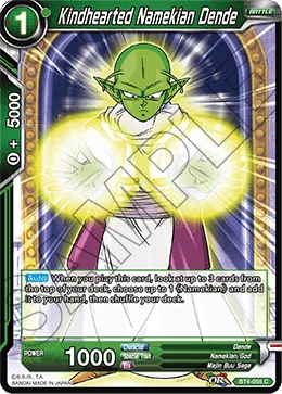Kindhearted Namekian Dende 「BT4-055」「EN」