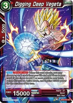 Digging Deep Vegeta #BT4-010 · Dragon Ball Super CCG