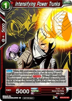 Intensifying Power Trunks #BT4-012_PR · Dragon Ball Super CCG