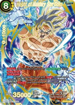 Height of Mastery Son Goku #BT4-075_SPR · Dragon Ball Super CCG