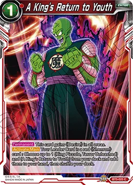 A King's Return to Youth 「BT5-025」「EN」