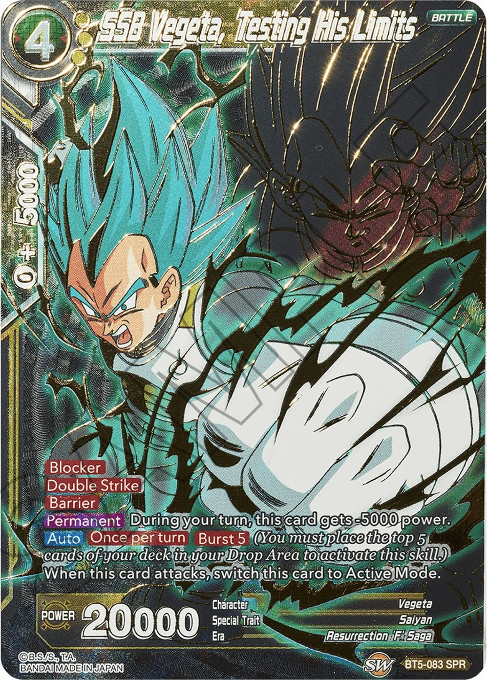 SSB Vegeta, Testing His Limits 「BT5-083」「EN」
