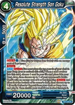 Resolute Strength Son Goku #BT5-030 · Dragon Ball Super CCG
