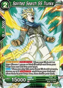 Spirited Search SS Trunks #BT5-060 · Dragon Ball Super CCG