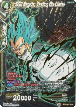 SSB Vegeta, Testing His Limits #BT5-083 · Dragon Ball Super CCG