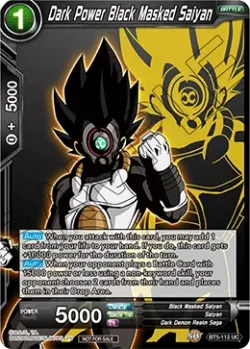 Dark Power Black Masked Saiyan 「BT5-112_PR」「EN」