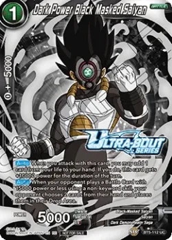 Dark Power Black Masked Saiyan #BT5-112_PR03 · Dragon Ball Super CCG