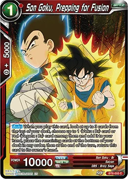 Son Goku, Prepping for Fusion 「BT6-005」「EN」
