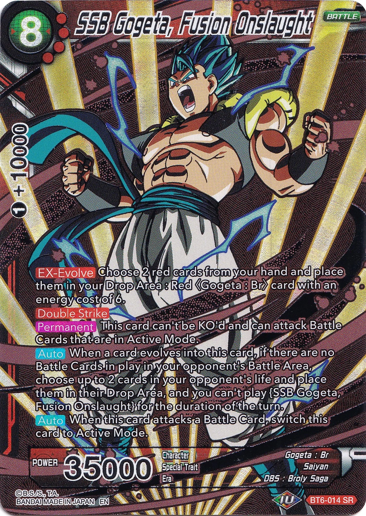 SSB Gogeta, Fusion Onslaught 「BT6-014_SPR」「EN」