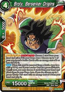 Broly, Berserker Origins 「BT6-062」「EN」