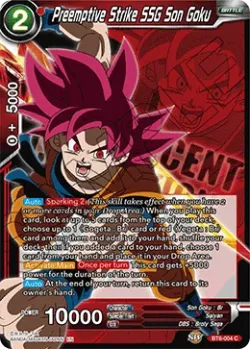 Preemptive Strike SSG Son Goku #BT6-004_PR02 · Dragon Ball Super CCG