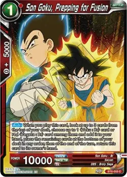 Son Goku, Prepping for Fusion #BT6-005 · Dragon Ball Super CCG