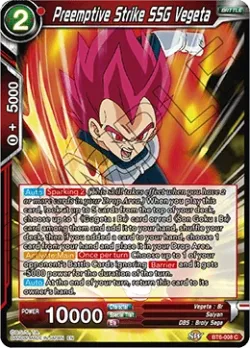Preemptive Strike SSG Vegeta #BT6-008 · Dragon Ball Super CCG
