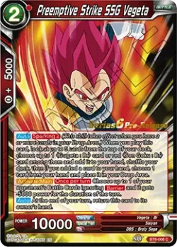 Preemptive Strike SSG Vegeta #BT6-008_PR · Dragon Ball Super CCG