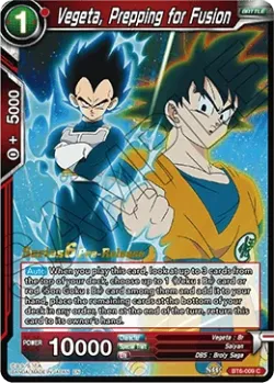 Vegeta, Prepping for Fusion #BT6-009_PR · Dragon Ball Super CCG