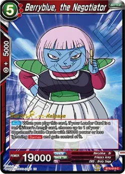Berryblue, the Negotiator #BT6-019_PR · Dragon Ball Super CCG