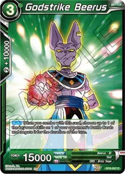 Godstrike Beerus #BT6-057 · Dragon Ball Super CCG