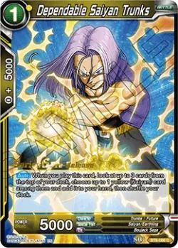 Dependable Saiyan Trunks #BT6-086_PR · Dragon Ball Super CCG