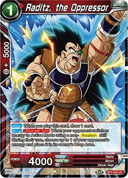 Raditz, the Oppressor 「BT7-003」「EN」