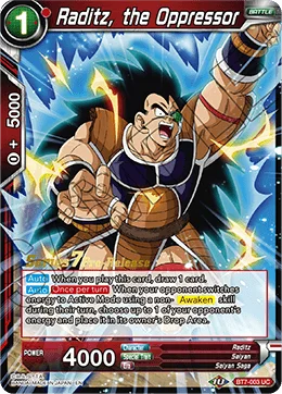 Raditz, the Oppressor 「BT7-003_PR」「EN」