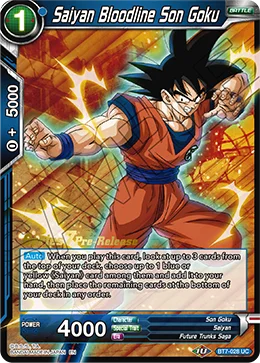 Saiyan Bloodline Son Goku 「BT7-028_PR」「EN」