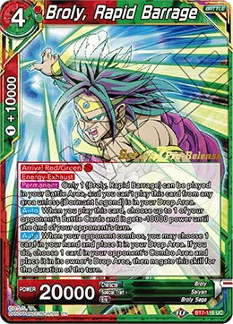 Broly, Rapid Barrage 「BT7-116_PR」「EN」