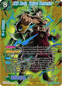 SS3 Broly, Saiyan Berserker 「BT7-127」「EN」