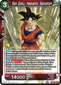 Son Goku, Heavenly Salvation #BT7-004_PR · Dragon Ball Super CCG