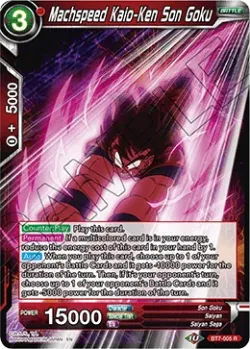 Machspeed Kaio-Ken Son Goku #BT7-005 · Dragon Ball Super CCG