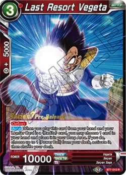 Last Resort Vegeta #BT7-010_PR · Dragon Ball Super CCG