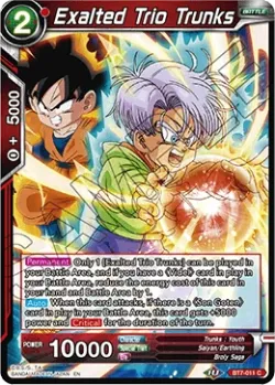 Exalted Trio Trunks #BT7-011 · Dragon Ball Super CCG