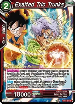 Exalted Trio Trunks #BT7-011_PR · Dragon Ball Super CCG
