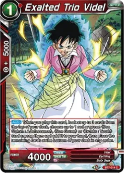 Exalted Trio Videl #BT7-014 · Dragon Ball Super CCG