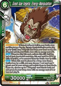 Great Ape Vegeta, Energy Manipulation #BT7-057 · Dragon Ball Super CCG