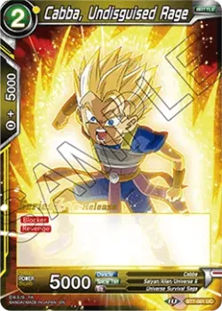 Cabba, Undisguised Rage #BT7-081_PR · Dragon Ball Super CCG