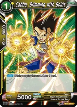 Cabba, Brimming with Spirit #BT7-082_PR · Dragon Ball Super CCG