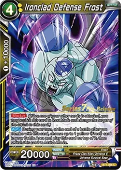 Ironclad Defense Frost #BT7-086_PR · Dragon Ball Super CCG