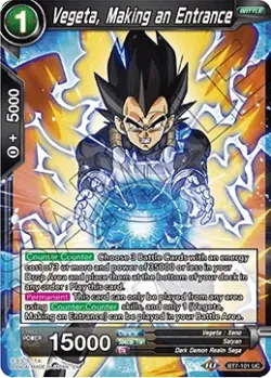 Vegeta, Making an Entrance #BT7-101 · Dragon Ball Super CCG