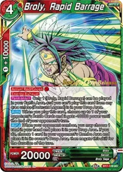 Broly, Rapid Barrage 「BT7-116_PR」「EN」